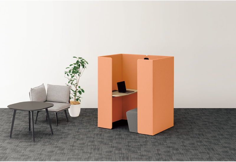 内田洋行 パネルブース ベイク ライト(BAKE light) Rブース 6-231-880□