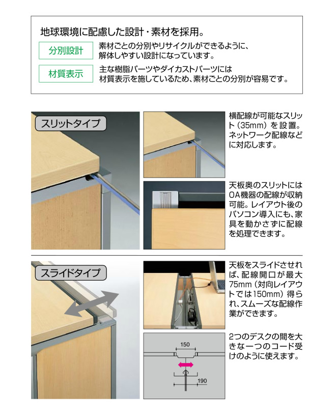 コクヨ KOKUYO フレスコデスクシステム サイドテーブル W700×D1200 