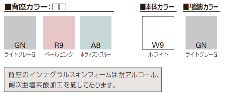 イトーキ 医療家具 プリーゼアチェア カラー