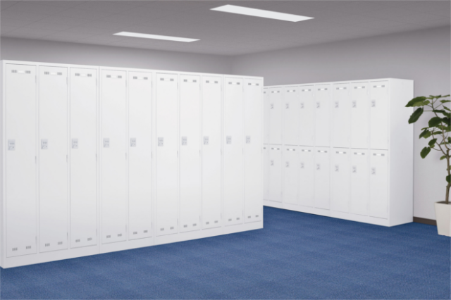 生興 seiko SLDWロッカー 本体:ホワイトタイプ ワイド2段4人用ロッカー